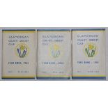 Glamorgan C.C.C. yearbooks 1962-2015. A complete run of yearbooks for 1962 to 2015 with the