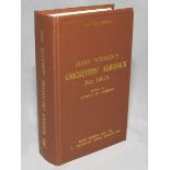 Wisden Cricketers' Almanack 1903. Willows hardback reprint (1997) in dark brown boards with gilt