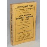 Wisden Cricketers' Almanack 1917. 54th edition. Original paper wrappers. General wear to wrappers