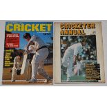 Australian cricket yearbooks and annuals 1970-1993. Titles are 'Australian Cricket Yearbook',