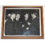Australia tour to England 1948. Excellent original mono photograph of Bill Brown and Keith Miller of