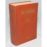 Wisden Cricketers' Almanack 1951. Original hardback. Minor marks to boards and spine paper otherwise