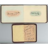 County cricket autographs 1920s/1930s. Six small autograph books comprising a good selection of