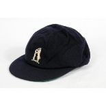 Neil Smith. Warwickshire 1987-2004. Warwickshire 1st XI navy blue cloth cap, by Foster of London',