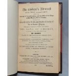 Wisden Cricketers' Almanack 1866. 3rd edition. Handsomely half bound in red leather, lacking