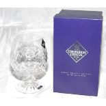 Warwickshire C.C.C. Centenary 1895-1995. Edinburgh Crystal engraved goblet produced to