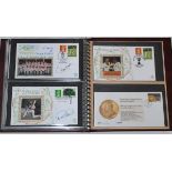 Commemorative covers 1986-1994. Red album comprising over eighty first day and commemorative covers,