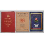 Lancashire C.C.C. and Lancashire League annuals and handbooks 1960-2015. Box comprising a run of