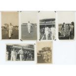 Sussex C.C.C. candid photographs 1920s/1930s. Thirty six original mono candid photographs of players