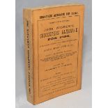 Wisden Cricketers' Almanack 1888. 25th edition. Original paper wrappers. Replacement spine paper.