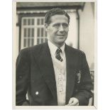 Signed cricket photographs 1950s-1990s. White binder comprising thirty six mono mainly press with