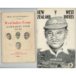 West Indies tour to Australia 1951/52. Official tour brochure edited by E.W. Murphy published by