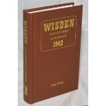 Wisden Cricketers' Almanack 1942. Willows hardback reprint (1999) with gilt lettering. Limited