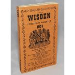 Wisden Cricketers' Almanacks 1944. 81st Edition. Original limp cloth covers, Only 5600 paper