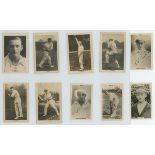 Signed cigarette and trade cards 1920s. Ten original trade cards, each signed in ink by the featured