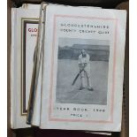 Gloucestershire C.C.C. handbooks 1948-1972. A run of handbooks for 1948-1956, 1958-1961, 1965 and