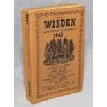 Wisden Cricketers' Almanack 1946. Original limp cloth covers. Minor marks to covers otherwise in