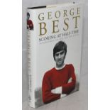 'Scoring at Half-time. Adventures on and off the pitch'. George Best. London 2003. Signed to the