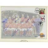 England's Heroes. World Cup Victory 1966. large 'Autographed Editions' first day cover depicting the