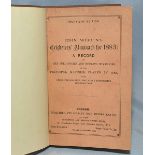 Wisden Cricketers' Almanack 1883. 20th edition. Original paper wrappers, bound in light brown boards