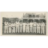 Players XI 1934. Original mono photograph of the Players team for the match v Gentlemen at