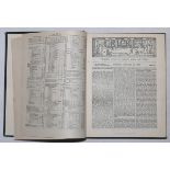 'Cricket: A Weekly Record of the Game'. Volume X numbers 260-289 January 27th to December 31st 1891,