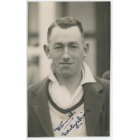 Denis Smith. Derbyshire & England 1927-1952. Original mono postcard size photograph of Smith, head