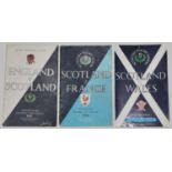 Scotland international rugby union programmes 1955-2009. Fifty two official match programmes for