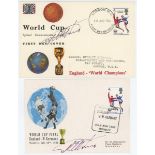 Geoff Hurst. World Cup England 1966. Two World Cup commemorative covers for the 1966 World Cup
