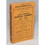 Wisden Cricketers' Almanack 1919. 56th edition. Original paper wrappers. Handwritten name of