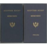 'Scottish Rugby Memories 1934-1939' and '1946-1950'. Two hardbound limited editions of programmes