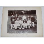 Representative team photographs 1903. Two original mono photographs of teams seated and standing