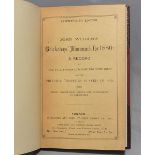 Wisden Cricketers' Almanack 1880. 17th edition. Handsomely half bound in red leather, with