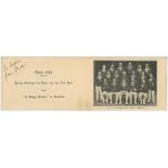 George Duckworth. Lancashire & England 1923-1938. Official M.C.C. Christmas card from the M.C.C.