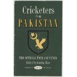 'Cricketers from Pakistan'. Official Playfair tour brochure for the first Pakistan tour of