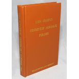 Wisden Cricketers' Almanack 1883. Willows second softback reprint (2004) in light brown hardback