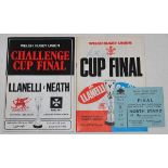 Welsh Rugby Union Challenge Cup Final programmes. A complete set of thirty two official match