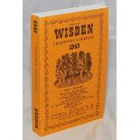 Wisden Cricketers' Almanack 1943. Willows reprint (2000) in softback covers. Limited edition 117/