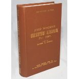 Wisden Cricketers' Almanack 1896. Willows hardback reprint (1993) in dark brown boards with gilt