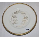 Australia 1956. Royal Worcester bone china plate produced by the factory to commemorate the