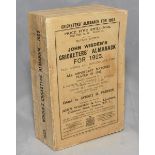 Wisden Cricketers' Almanack 1923. 60th edition. Original paper wrappers. Some professional
