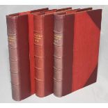 Wisden Cricketers' Almanack 1889, 1890 & 1891. 26th-28th editions. Handsomely half bound in red