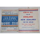 M.C.C. tour to Australia and New Zealand 1965/66. Two official programmes from the New Zealand leg