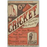 'Cricket, and how to play it, with the rules of the Marylebone Club'. John Wisden. Dean & Son of