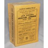 Wisden Cricketers' Almanack 1931. 68th edition. Original paper wrappers. Slight bowing to spine,