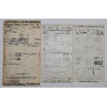 Lord's and The Oval scorecards 1920s-1940s. A good selection of official scorecards for matches