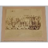 W.G. Grace 1900. Original sepia photograph featuring over fifty players and dignitaries who took