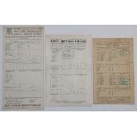 South Eastern county scorecards 1925-2005. A good selection of Essex (Qty 43), Kent (72) and