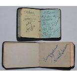 County autographs 1922. Small autograph book comprising pages signed in ink and pencil by County
