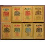 Wisden Cricketers' Almanack 1972 to 1996. Original hardbacks with dustwrapper. Some age toning to